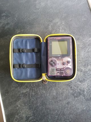 Game Boy Pocket Morado Translúcido + estuche