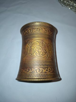 Pulsera esclava bronce dorada