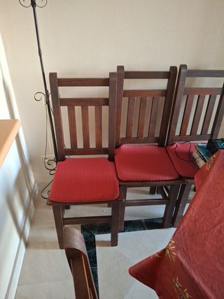 6 Sillas madera maciza