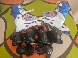 Patines en línea infantiles + protecciones
