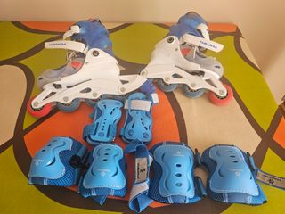 Patines en línea infantiles + protecciones