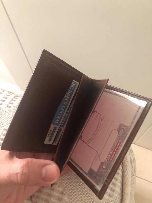 Cartera marrón Piel