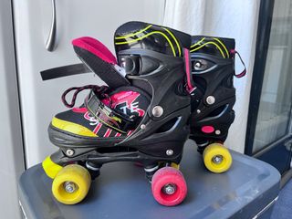 Patines skate 4 ruedas con bolsa oxelo. 