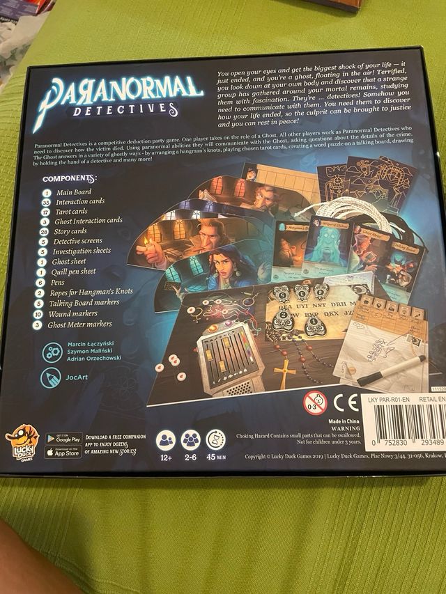 Paranormal Detectives gioco da tavolo