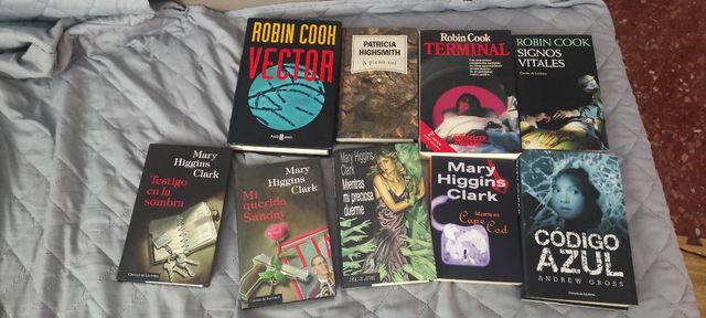 Lote 9 novelas - policíaca/novela negra