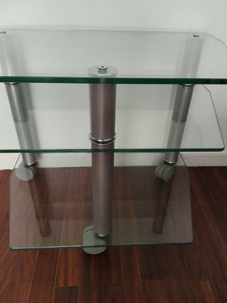 Mesa auxiliar cristal - moderna