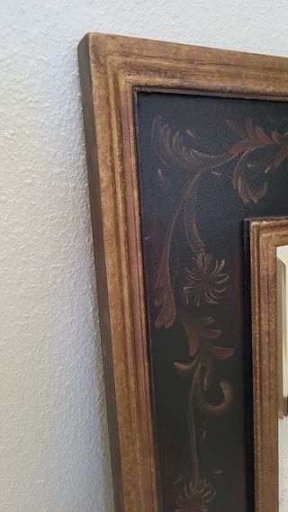 Espejo vintage madera dorada