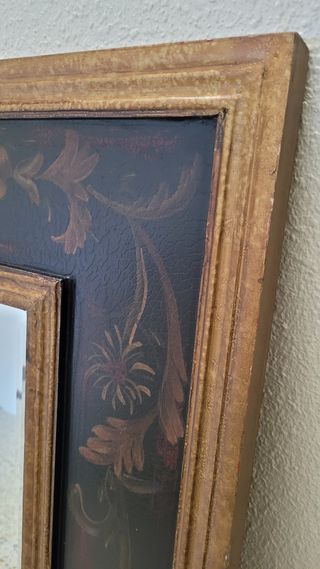 Espejo vintage madera dorada