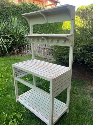 Estantería jardín - madera verde