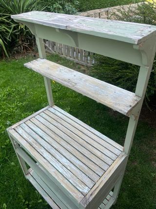 Estantería jardín - madera verde