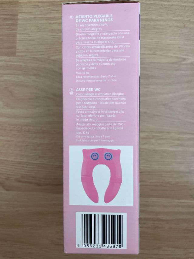 Reductor WC infantil Miomare - Rosa