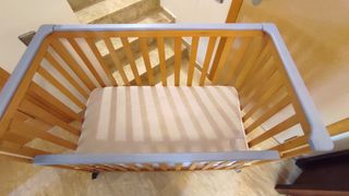 Cuna bebé madera 125x67 (colchón 120x60)