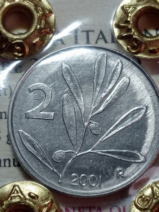 8 Monete Italia 2 lire