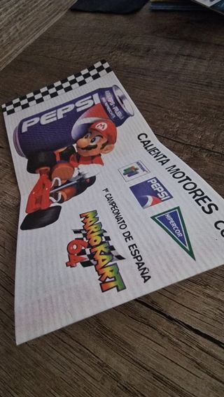 Promoción Mario Kart 64 Pepsi