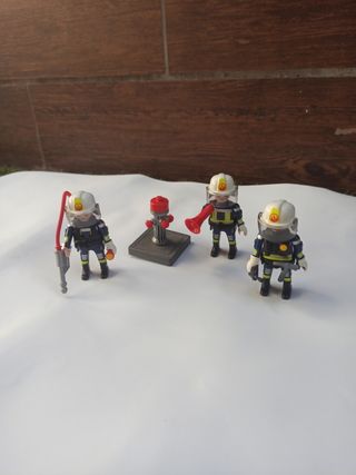 Playmobil Bomberos - 3 Figuras