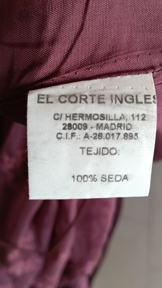 Vestido fiesta seda morado