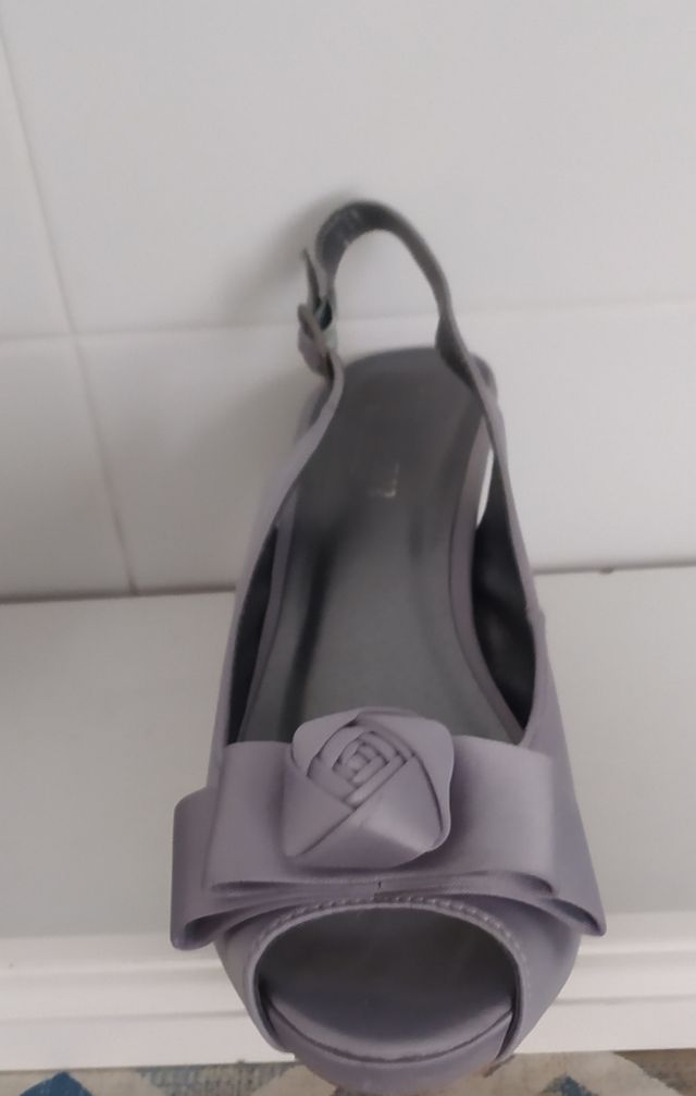 Plataformas raso plata 38