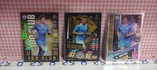 3 Cromos Kevin De Bruyne - TOPPS