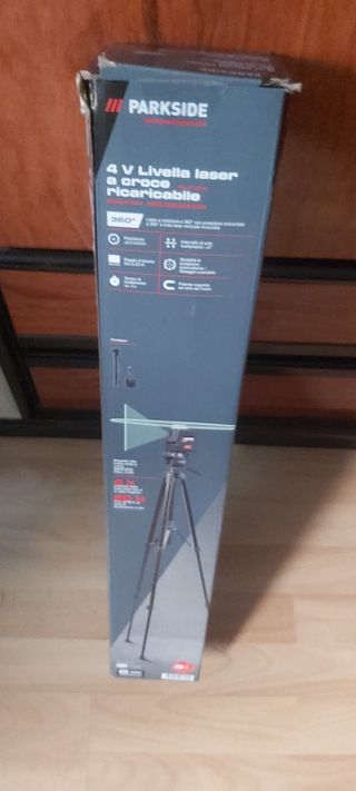 Nivel Láser Parkside 4 líneas cruzadas 360 grados 