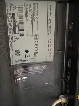 TV Samsung 49" negra smart