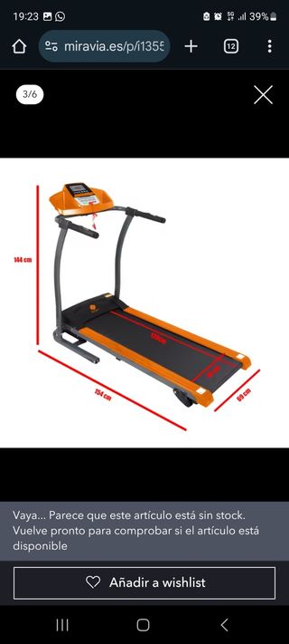 Cinta de correr eléctrica trebol advance plus