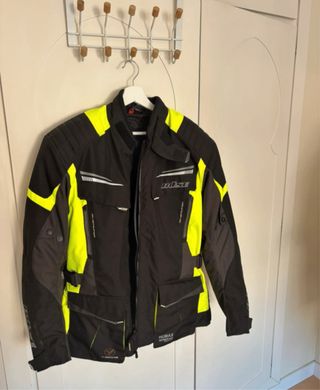Chaqueta moto Büse negra/amarilla