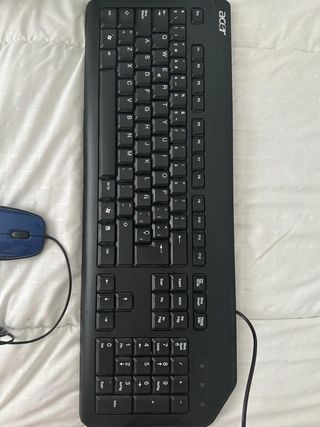 Teclado y ratón Acer negros
