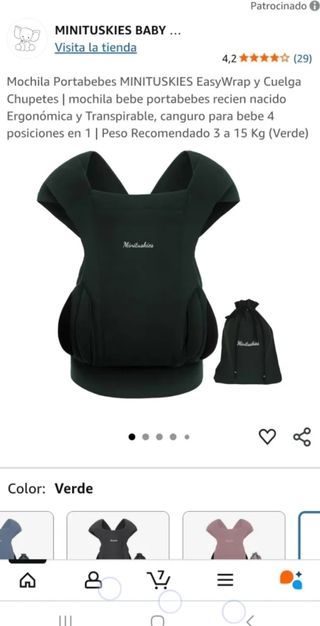 Mochila Portabebés Minituskies EasyWrap