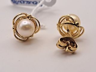 Pendientes perla oro 18K