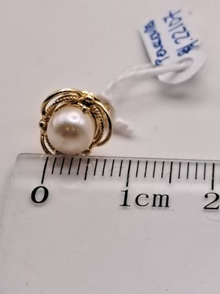 Pendientes perla oro 18K