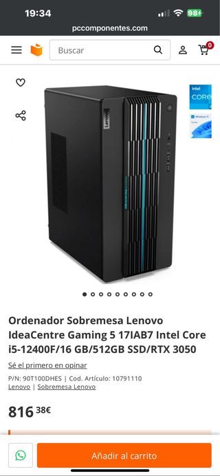 Lenovo IdeaCentre Gaming 5
PC gaming ￼