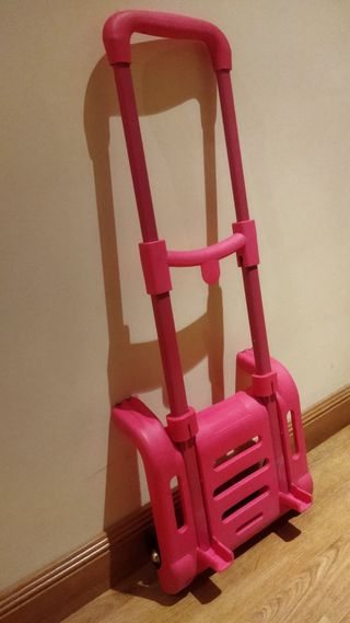 Carrito escolar rosa - Mochila trolley