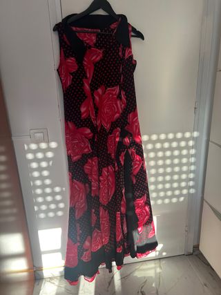 Vestido Flamenco rojo y negro