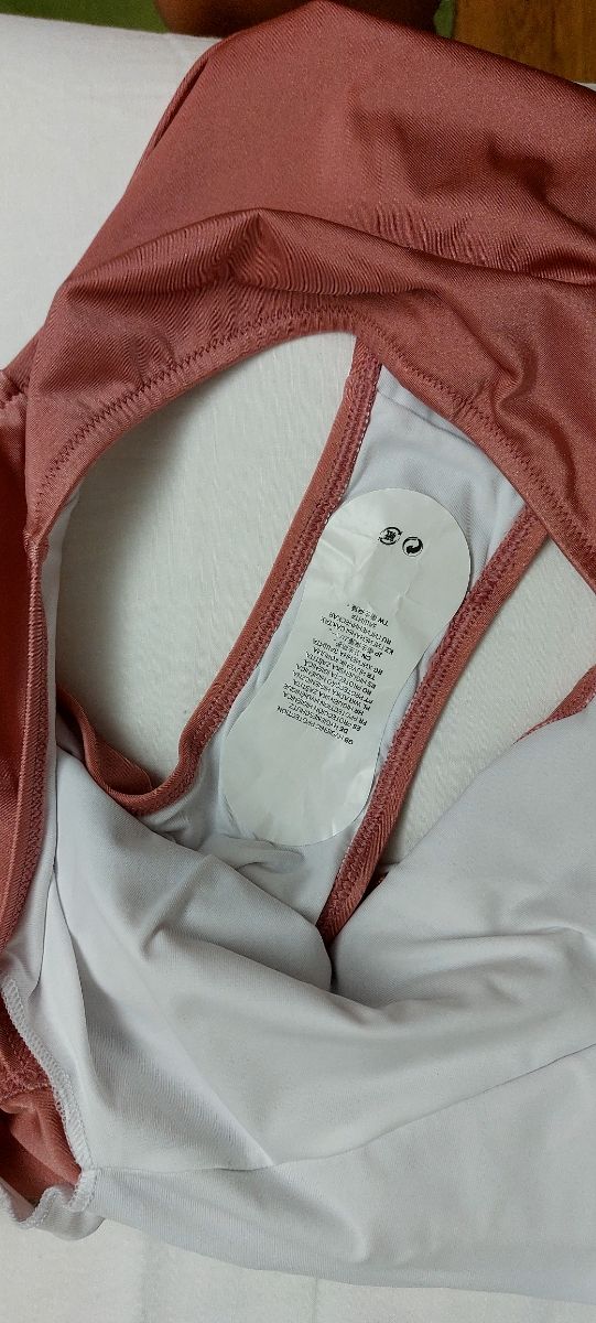 Costume intero monospalla rosa antico