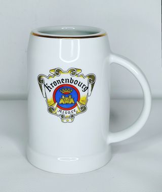 Jarra Kronenbourg Alsace cerámica 13 NUEVA Bosch