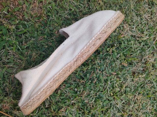 Zapatillas algodón beige