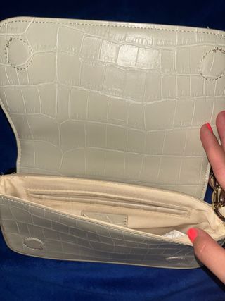 Bolso bandolera Zara beige