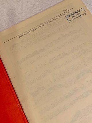 Partituras estudio piano J.S.Bach: 18 piezas, otro