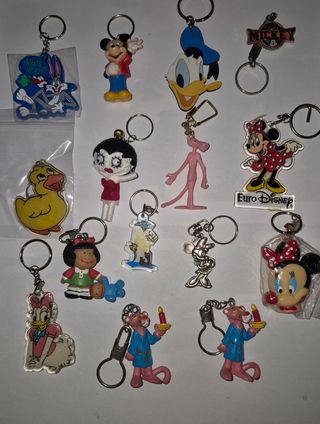 14 Llaveros Disney Vintage