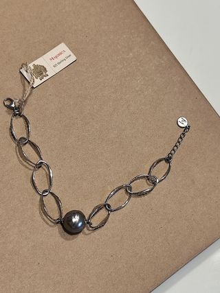 Pulsera Majorica plata 925 con perlas. Nueva