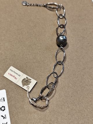 Pulsera Majorica plata 925 con perlas. Nueva