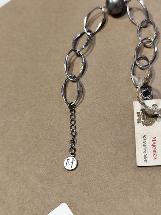 Pulsera Majorica plata 925 con perlas. Nueva