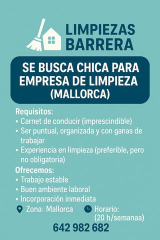 Buscamos chica con experiencia con documentación