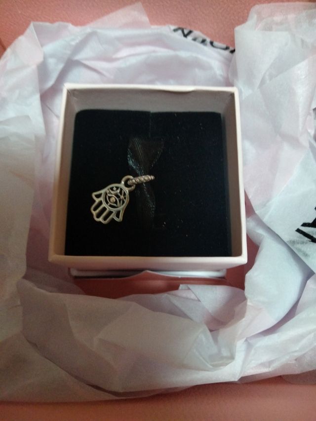 Charm Mano de Fátima plata