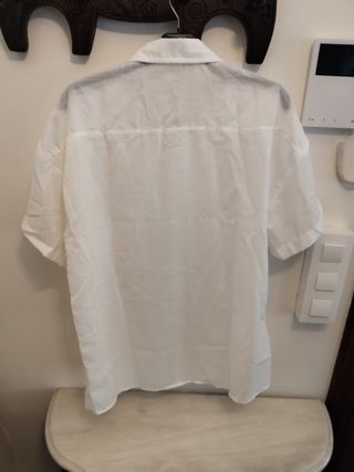 Oferta Camisa blanca manga corta hombre M