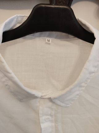 Oferta Camisa blanca manga corta hombre M