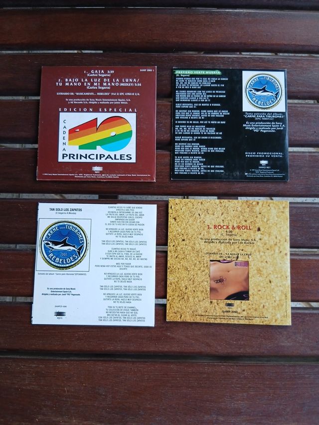 Singles Los Rebeldes: 4 CD's