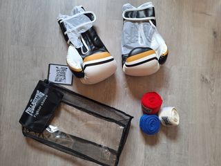 Guantes boxeo Fighter Choice + vendas Everlast