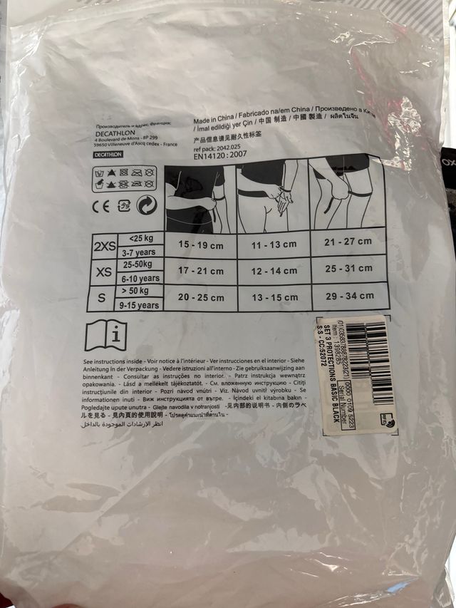 Kit protectores Oxelo patinaje