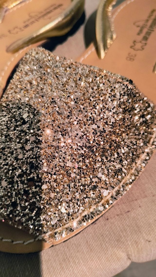 Chanclas ibicencas doradas 38